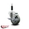 Service Caster 3.5'' Gray Poly Swivel 7/8'' Expanding Stem Caster with Brake SCC-EX20S3514-PPUB-TLB-78 - alternate 4